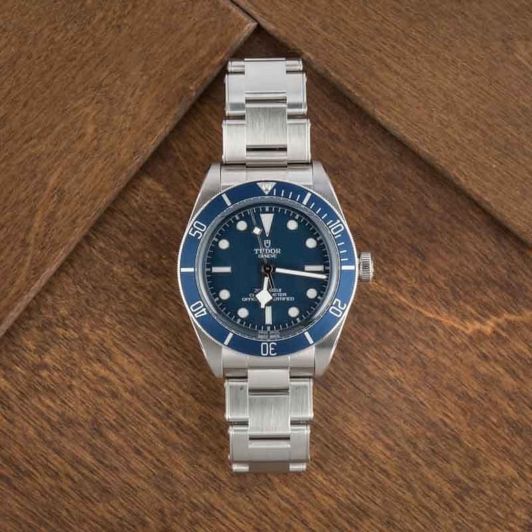 Used Tudor Heritage Black Bay Ref 79030B Blue Dial