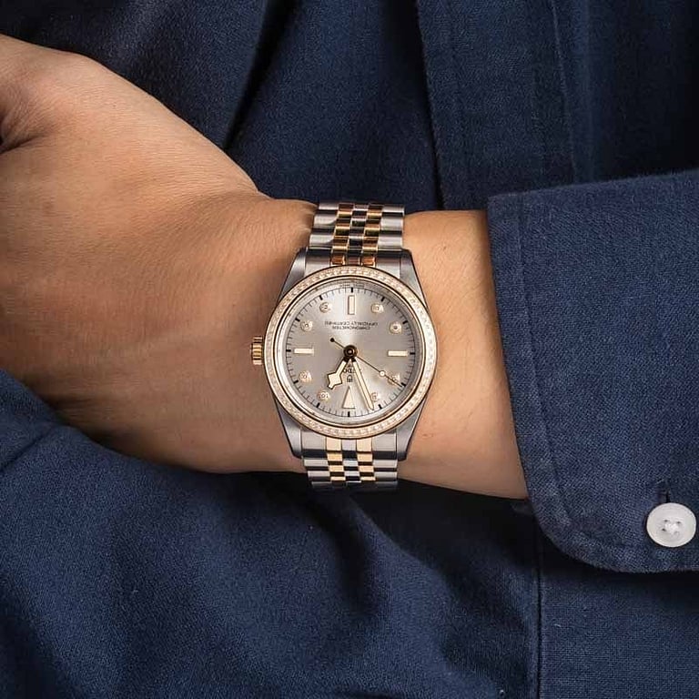 Tudor Black Bay 39 ref 79673 Silver Diamond Dial