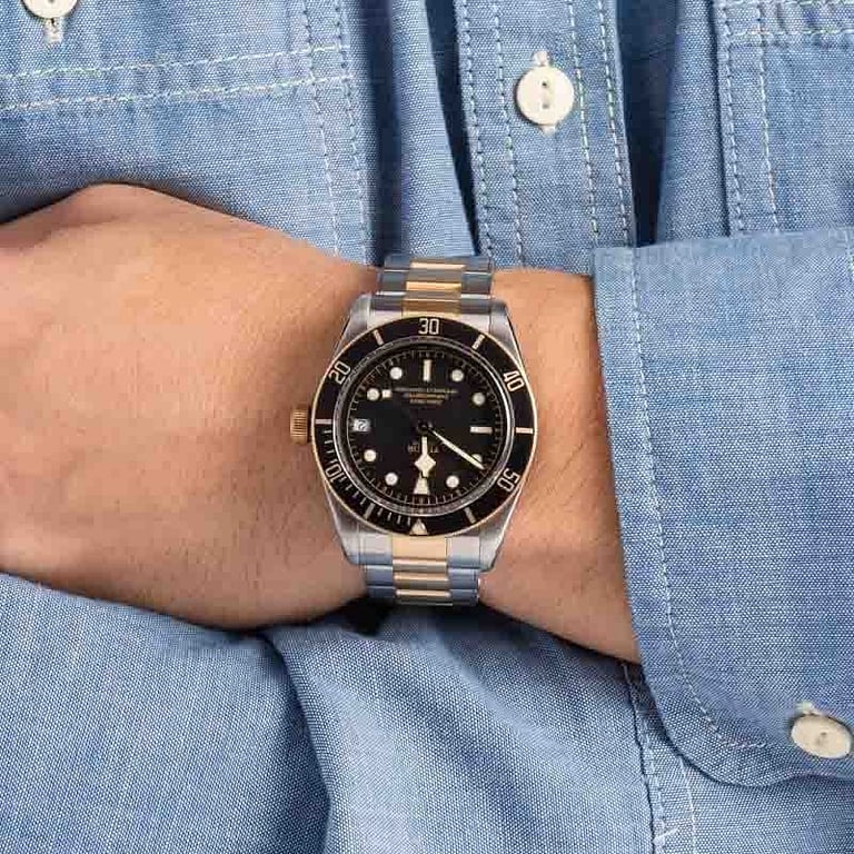 Pre-Owned Tudor Black Bay S&G 79733N Two Tone