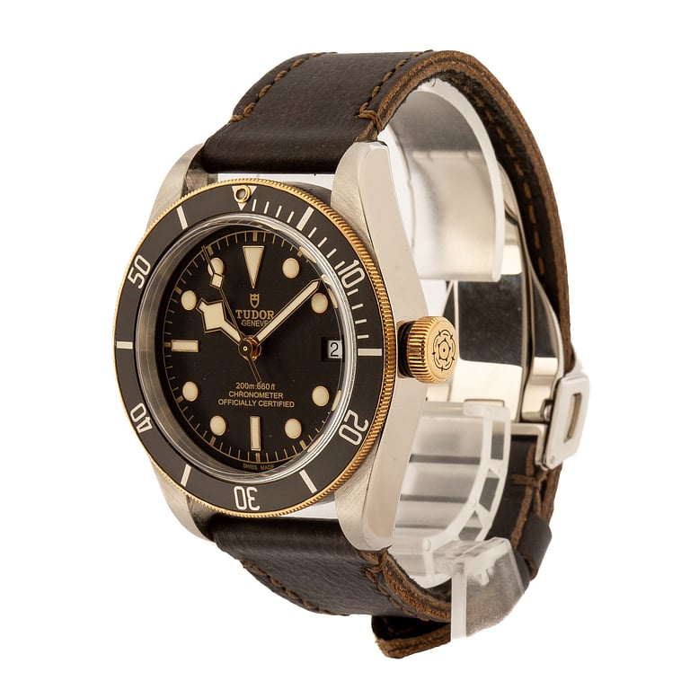 Pre-Owned Tudor Heritage Black Bay 79733N Leather Strap
