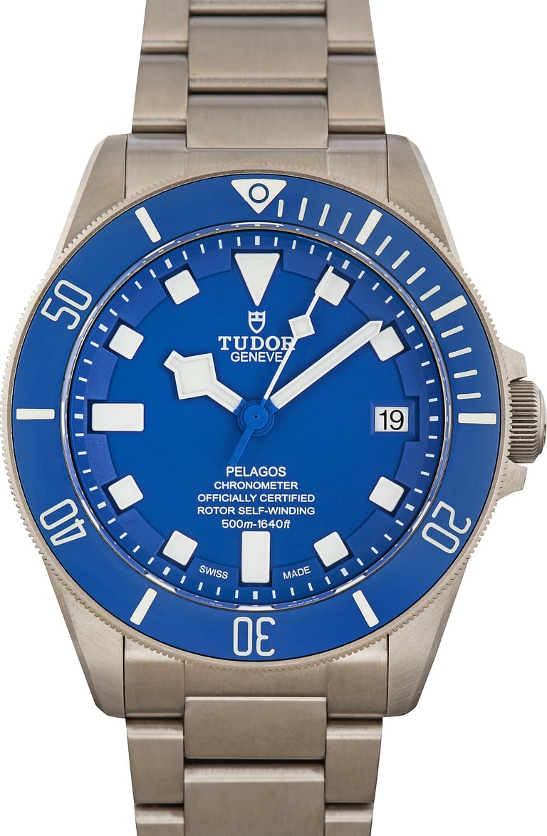Pre-Owned Tudor Pelagos Titanium 25600TB Blue Dial