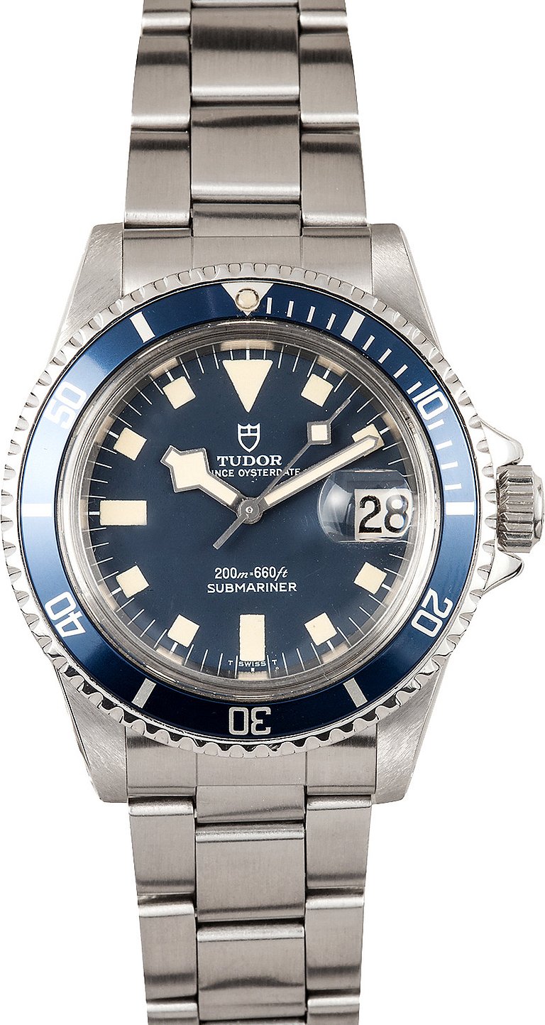 Blue Tudor Submariner Snowflake Watch