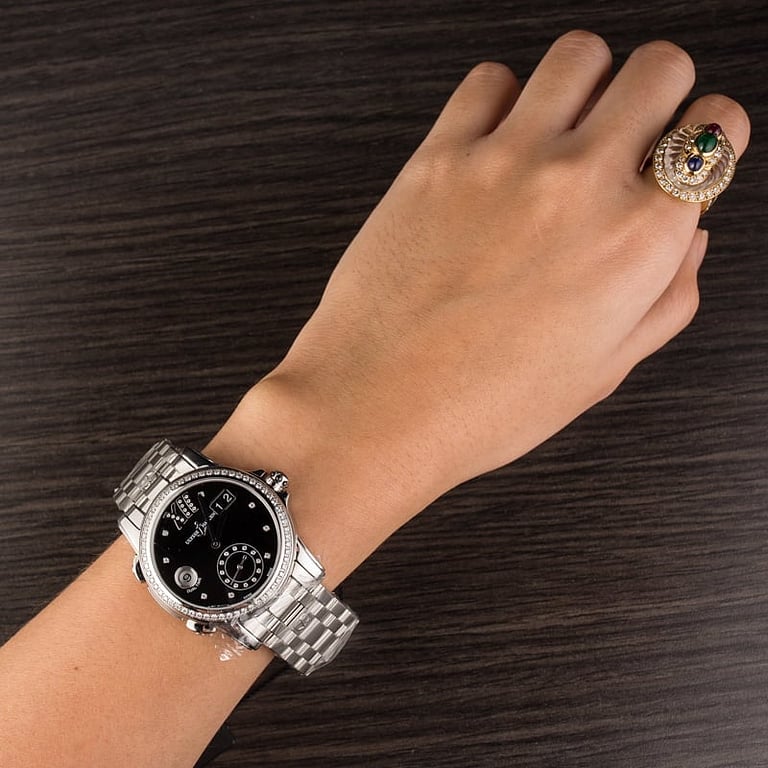 Ulysse Nardin Dual Time Diamond Dial & Bezel