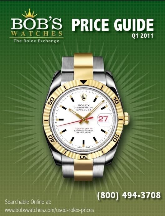 bob's rolex price list