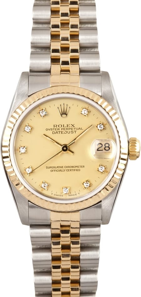 101895 x Used Rolex Datejust Midsize Watch 68273