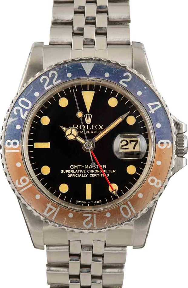 Vintage rolex gmt hotsell master 1675 price