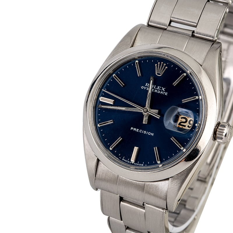 Rolex OysterDate 6694 Blue Dial