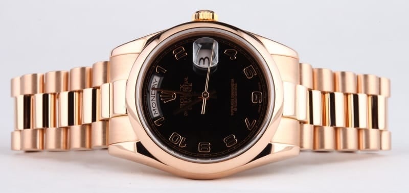 Pre-Owned Mens Rolex President 18k Rose 118205