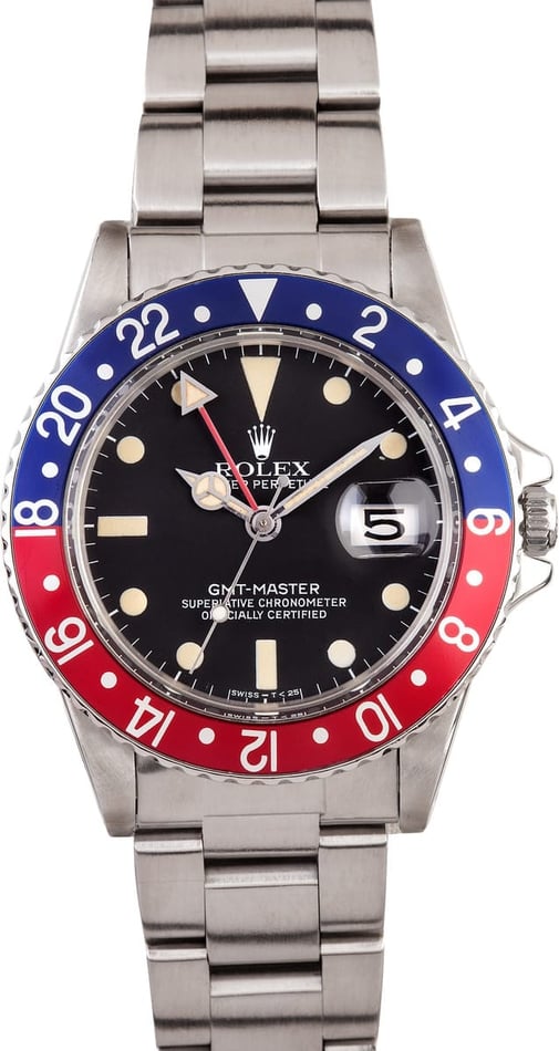 Vintage Rolex GMT-Master II Pepsi Bezel Model 16750 2