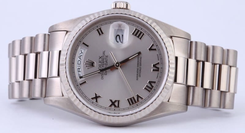 Pre-owned Mens Rolex President 18k White Gold 118239