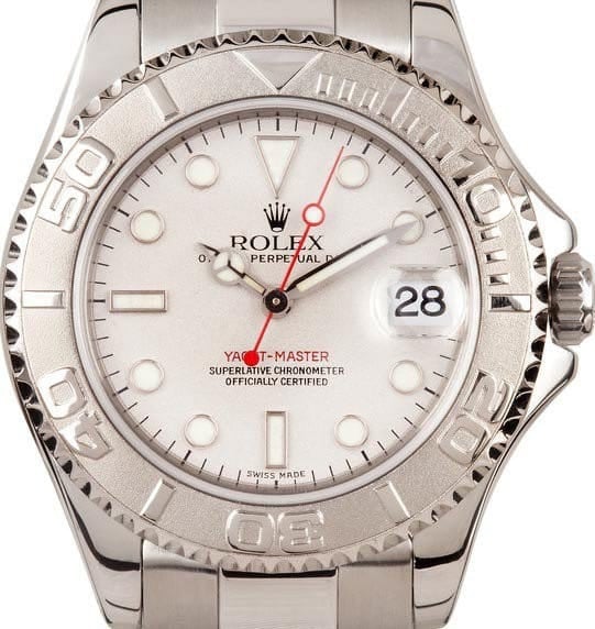 Pre Owned Rolex Midsize Yachtmaster Watch 168622