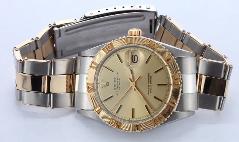 Vintage Rolex Thunderbird DateJust Stainless Steel and Gold