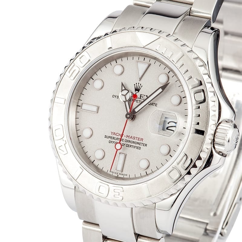 Rolex Yacht-Master 40 Platinum Dial Stainless Steel Oyster