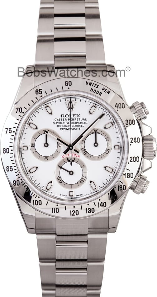 white face stainless steel daytona