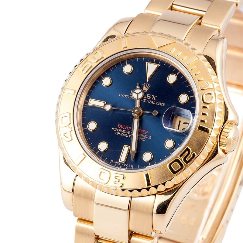 Rolex yacht shop master gold blue