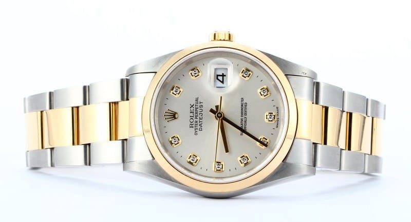 Used Men's Rolex DateJust 16203, Diamond Dial