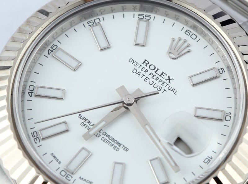 Mens Rolex DateJust II 116334 White Dial