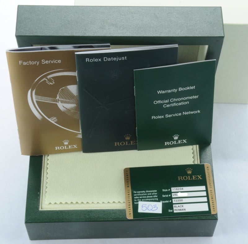 Rolex Oyster Perpetual DateJust Steel 116234 Mens