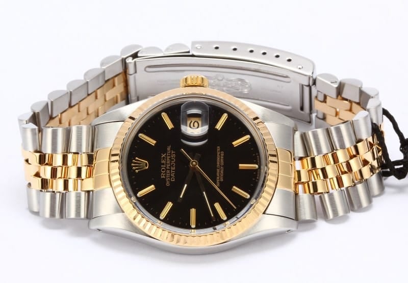 Men's Pre-Owned Rolex DateJust Steel and Gold 16013