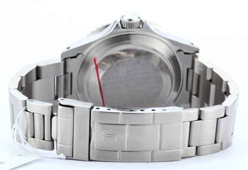 Mens Stainless Rolex Submariner 16800 Black Dial