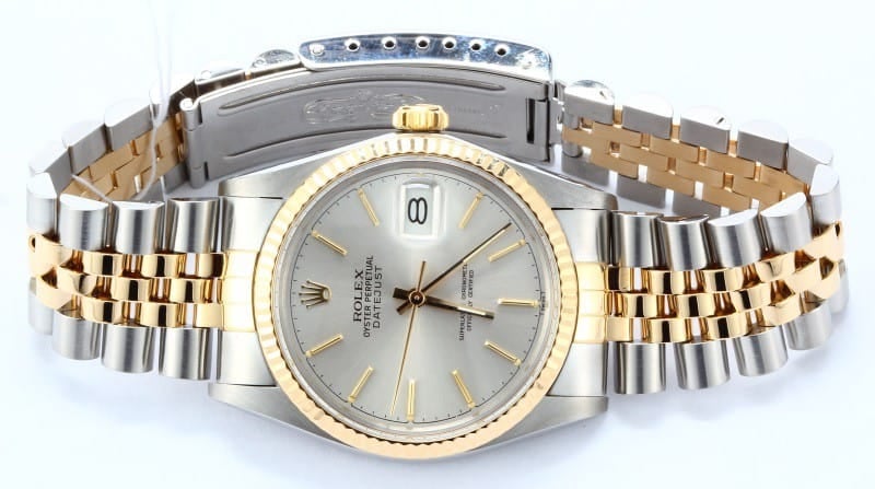 Men's Pre-Owned Rolex DateJust Stainless Steel and Gold 16013
