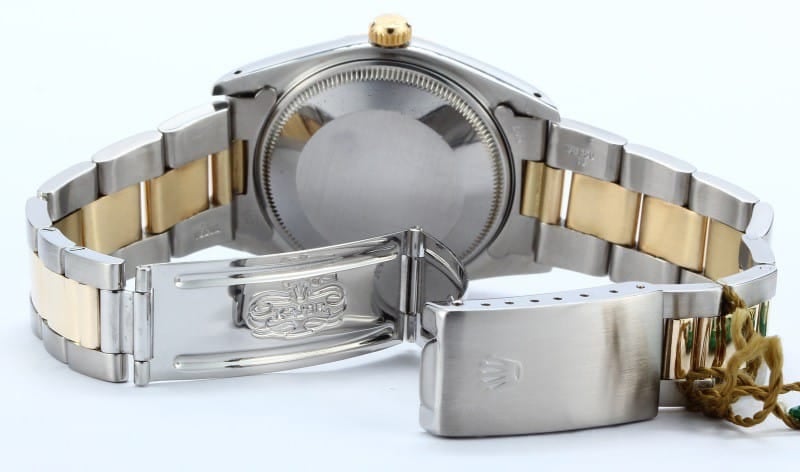 Men's Pre Owned Rolex Date Stainless and Gold 15053