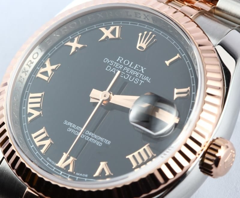 Rolex Mens Datejust 116231 Stainless and Rose Gold