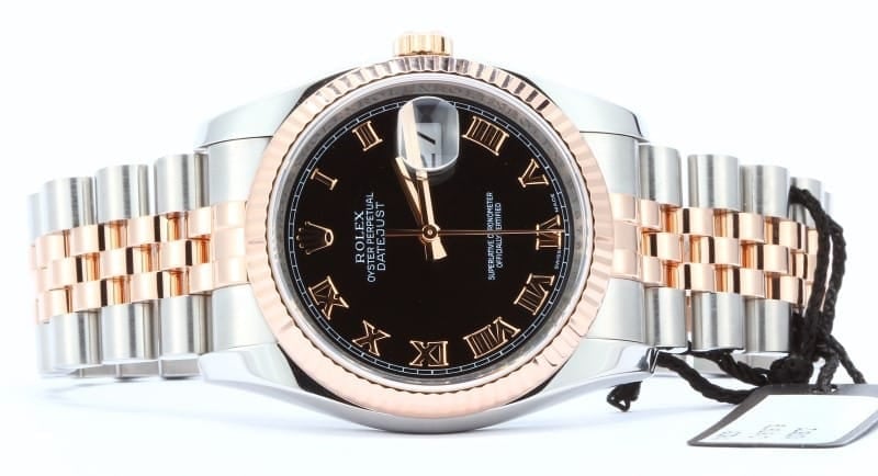Rolex Mens Datejust 116231 Stainless and Rose Gold