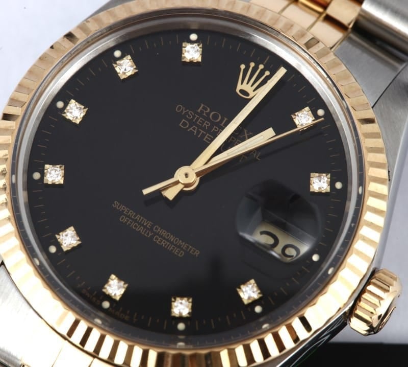 Mens Diamond Rolex Datejust 16013