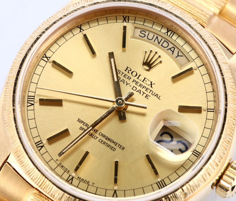 Rolex President Bark Finish Day Date 18078