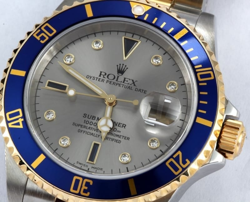 Rolex Men's Serti Dial Submariner 16613