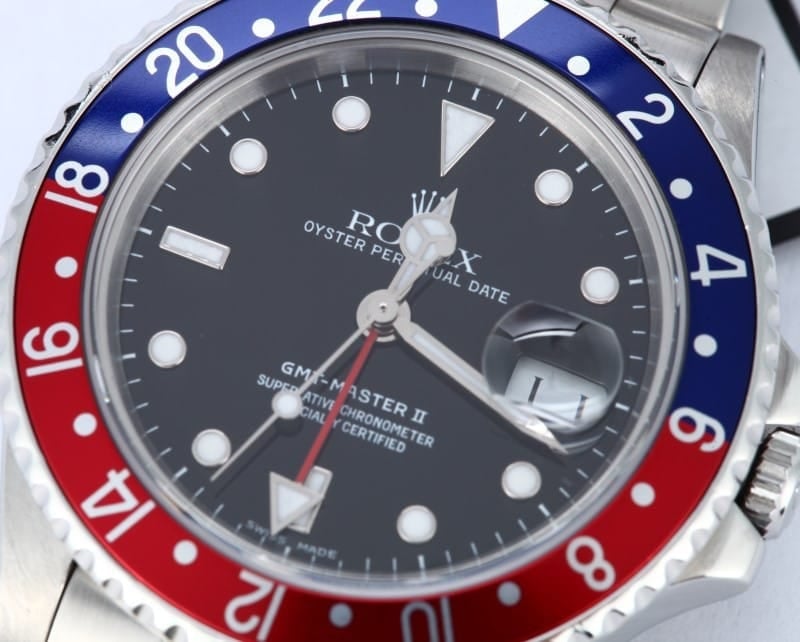 Rolex GMT-Master II Steel Pepsi Bezel 16760