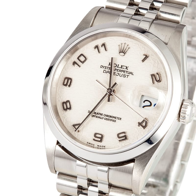 Rolex Steel Datejust 16200 Arabic Dial