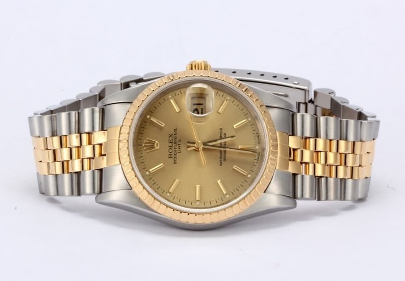 Rolex Date Steel and 18K 15233
