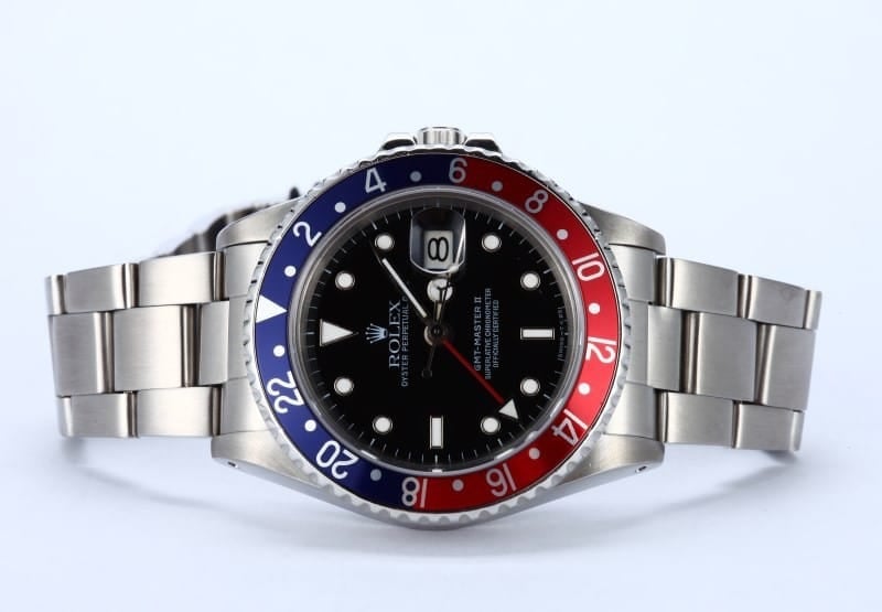 Vintage Men's Rolex GMT-Master II Pepsi Bezel 16760