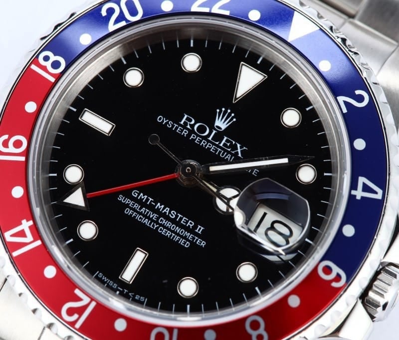 Vintage Men's Rolex GMT-Master II Pepsi Bezel 16760