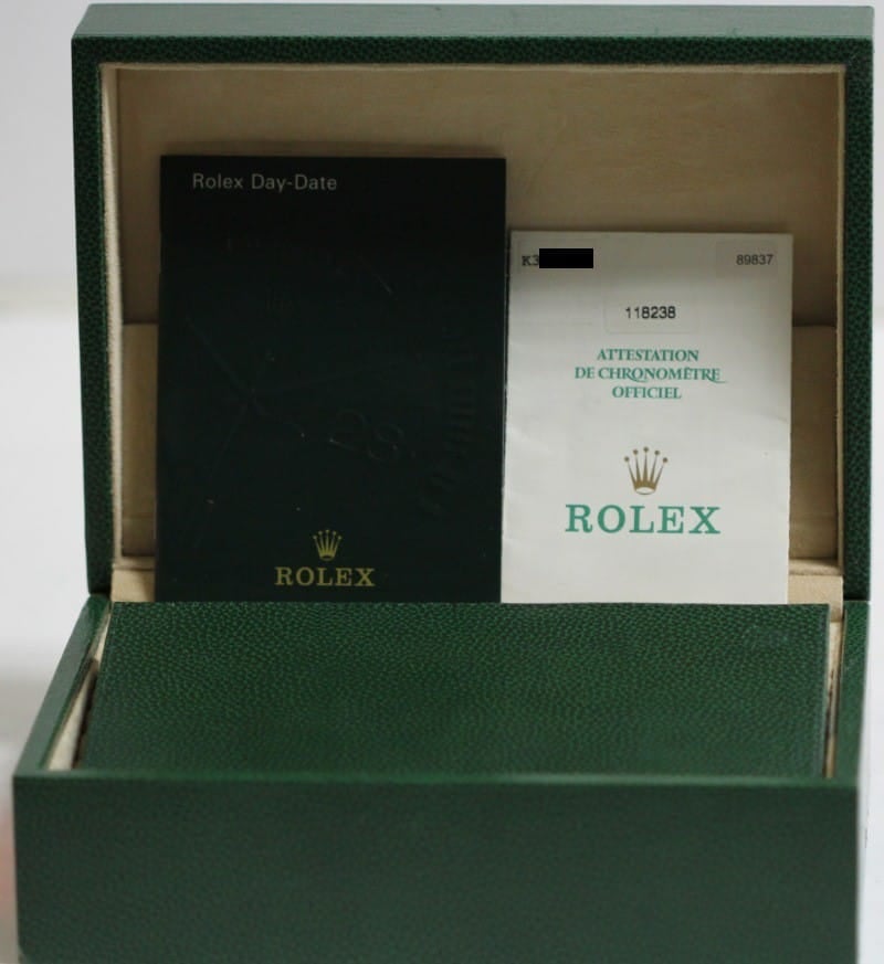 Rolex 18K YG Presidential 118238