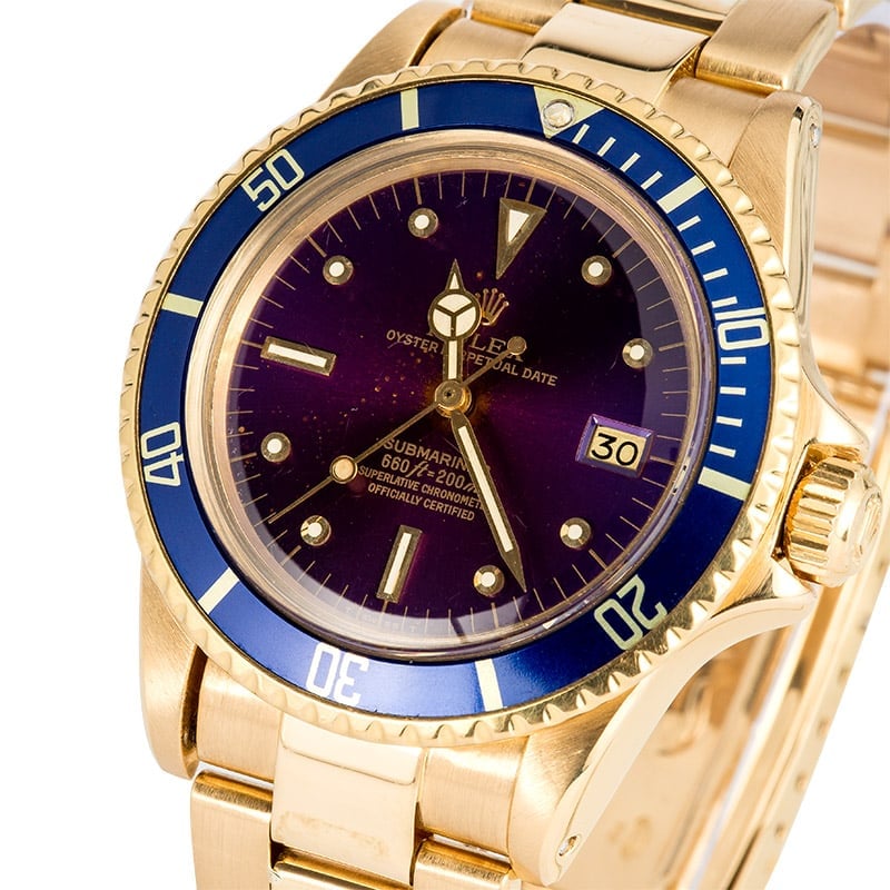 Rolex Submariner 1680 18K Yellow Gold