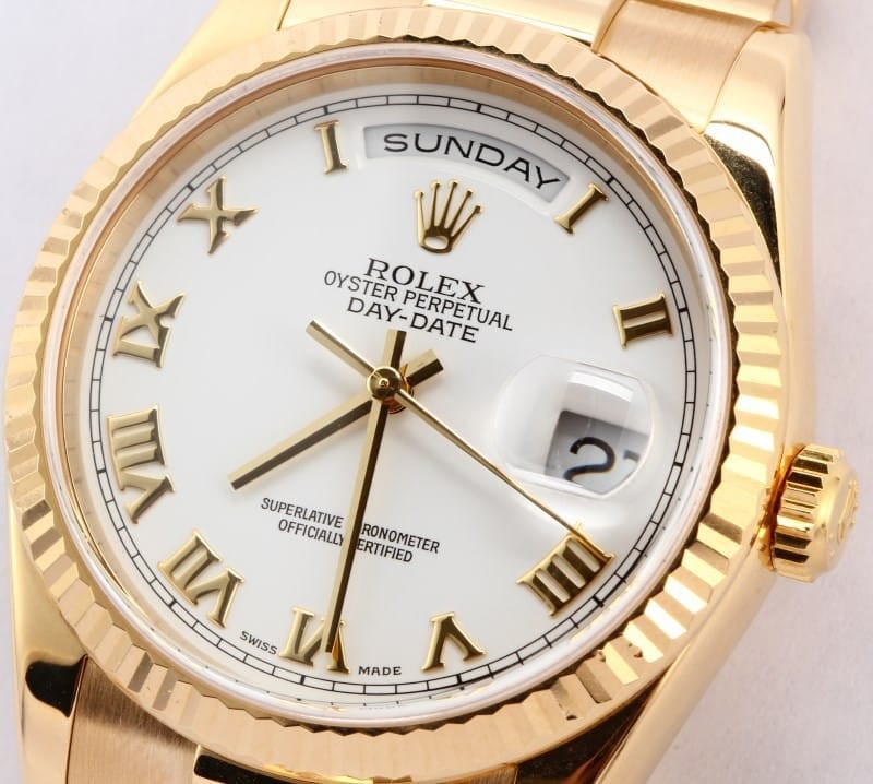 Pre-Owned Rolex President 18K Gold Day-Date 118238