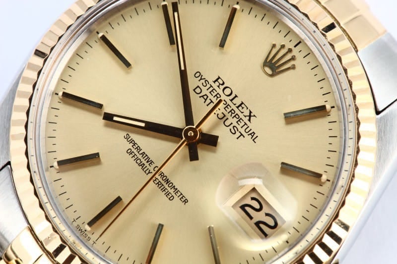 Datejust Rolex Stainless/Gold 16013 Model