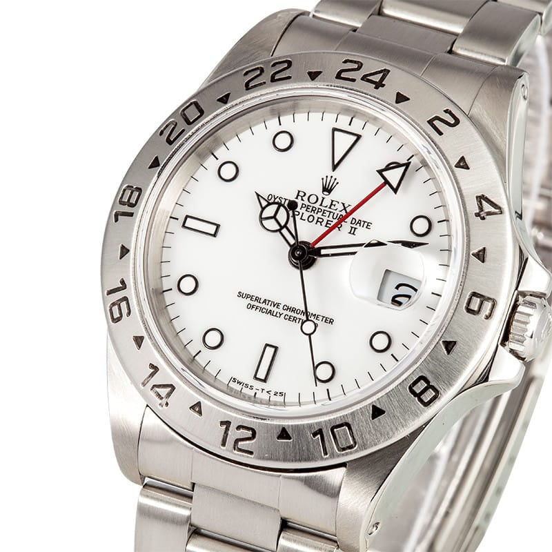 Used Men's Rolex Explorer II Men's Stainless Steel Watch 16570 4