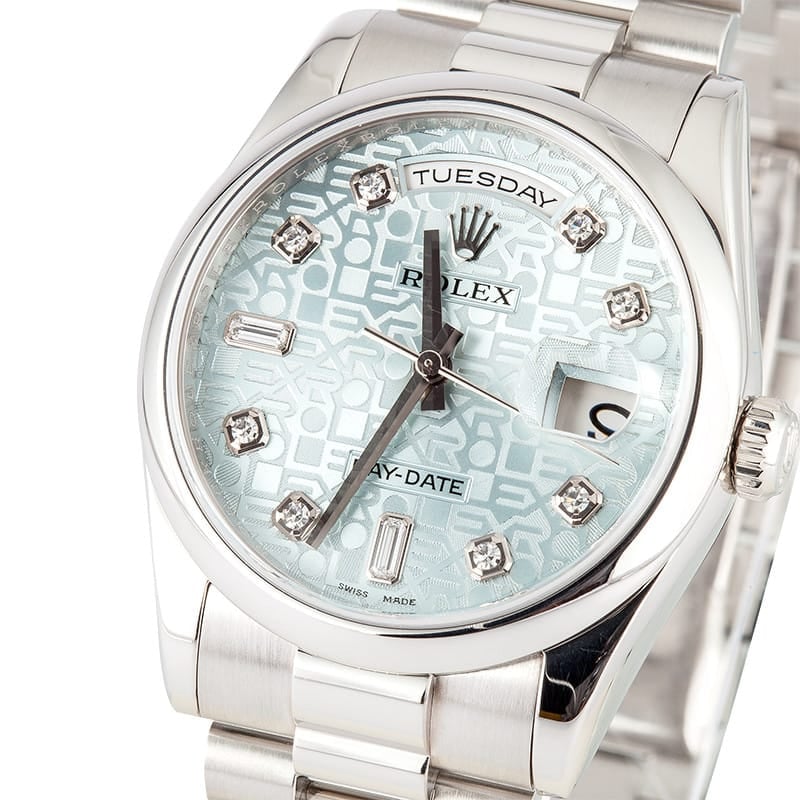 Rolex Platinum Day Date 118206
