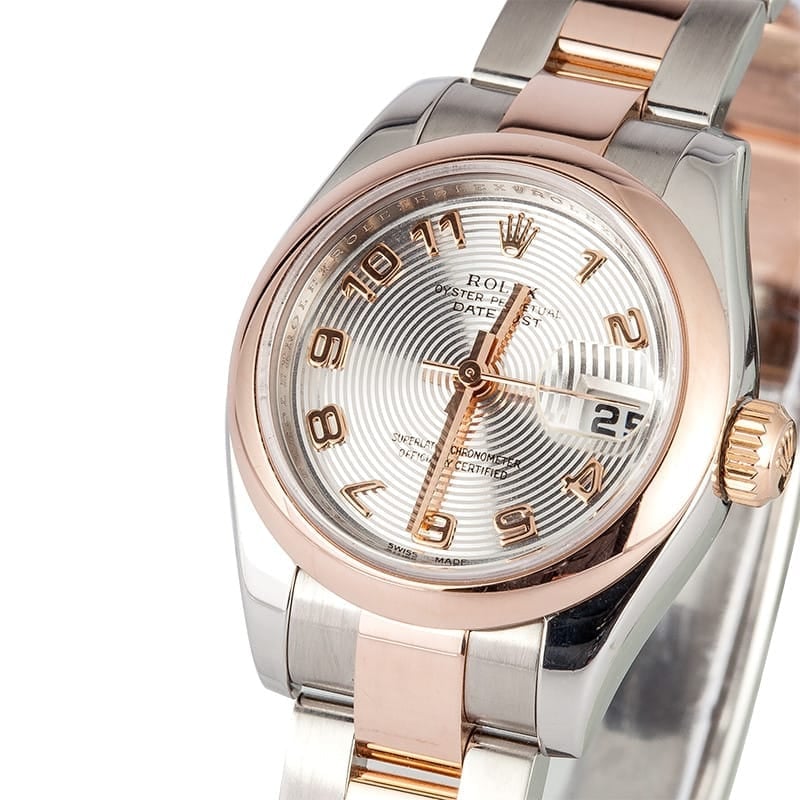 Lady Rolex DateJust 179161 18k Rose Gold