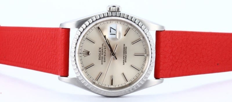 Rolex Steel Datejust 16200 Leather Strap