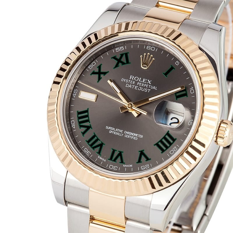 Rolex Datejust II 116333 Green Roman