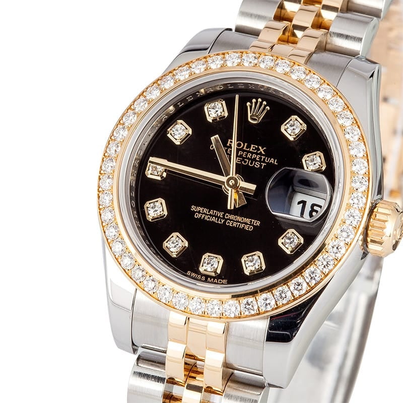 Ladies Diamond Rolex Datejust 179383 - 100% Authentic Rolex Ladies Diamond Rolex Datejust 179383 - 100% Authentic Rolex