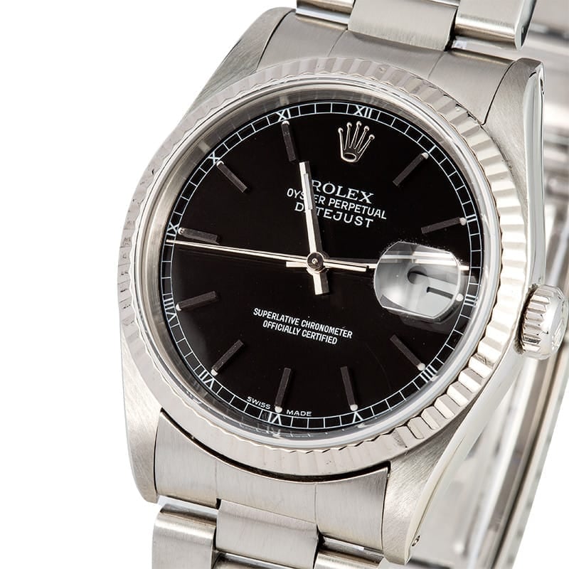 Rolex Datejust Black Dial 16234