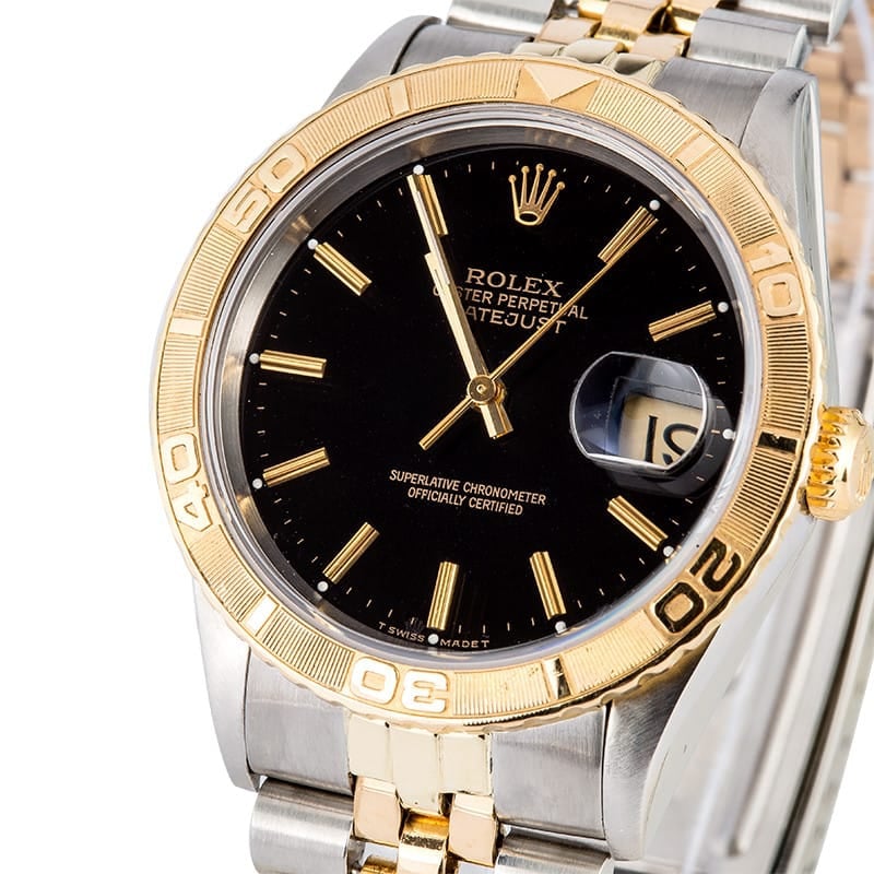 Rolex Thunderbird Datejust 16263 Black Dial