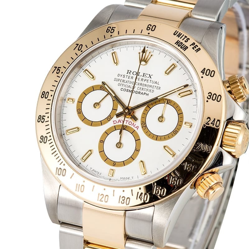 Rolex Daytona White Dial 16523 Two Tone