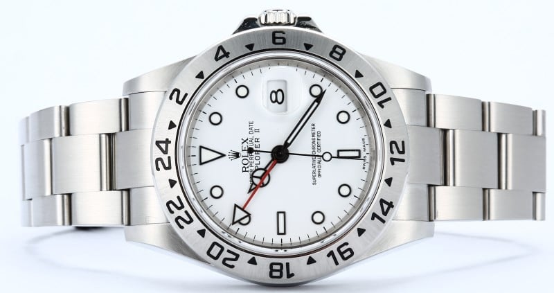 Rolex Explorer 2 16570T White Dial